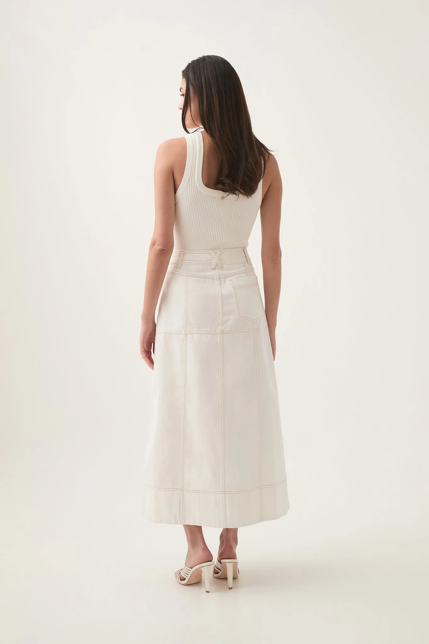 Emilie Denim Midi Skirt sold by Aje product image thumbnail 5
