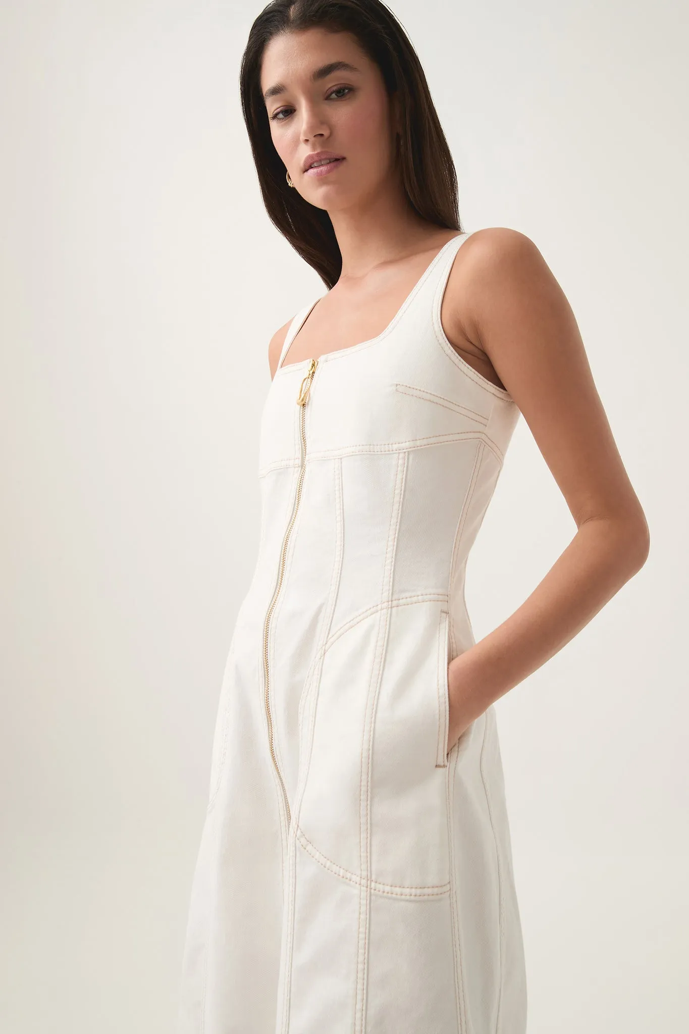 Emilie Denim Midi Dress sold by Aje product image thumbnail 5