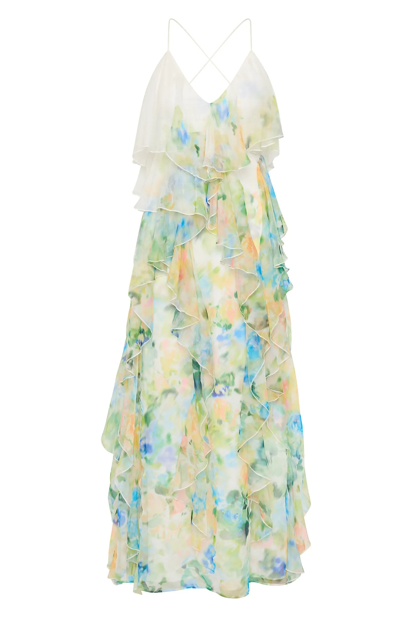 Dreamscape Frill Maxi Dress sold by Aje product image thumbnail 2