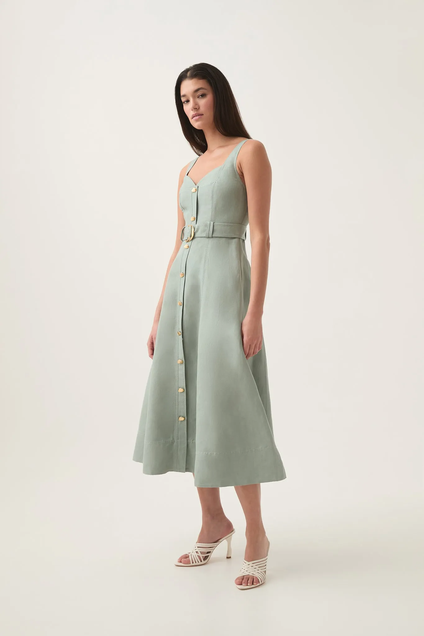 Clay Belted Midi Dress sold by Aje product image thumbnail 5