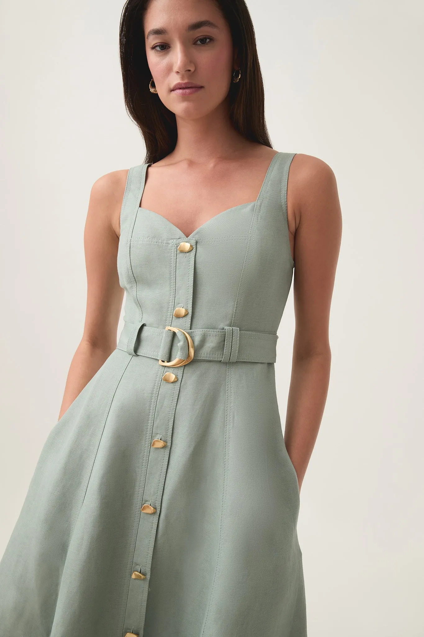Clay Belted Midi Dress sold by Aje product image thumbnail 4