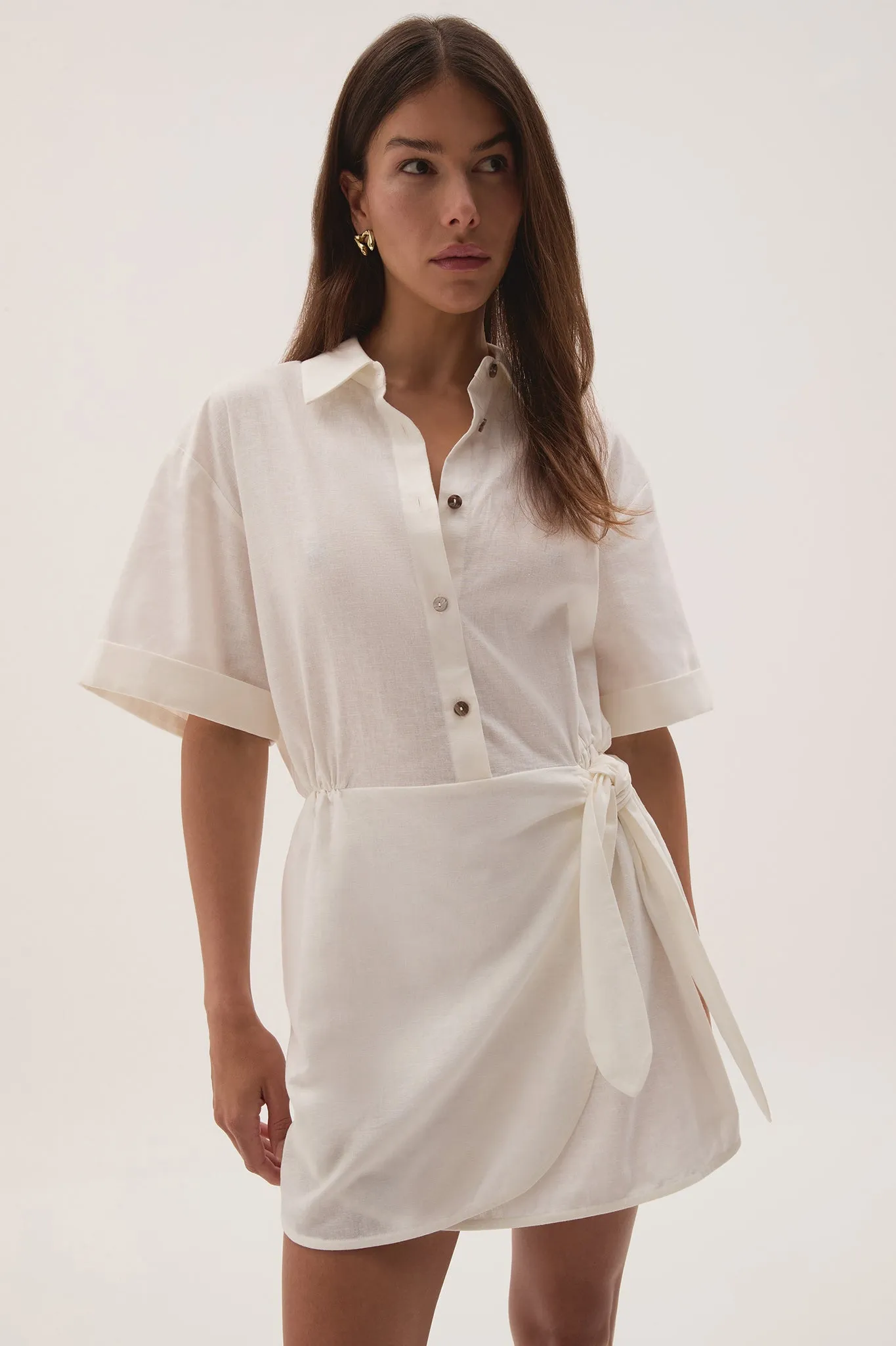 Airlie Mini Shirt Dress sold by Aje product image thumbnail 3