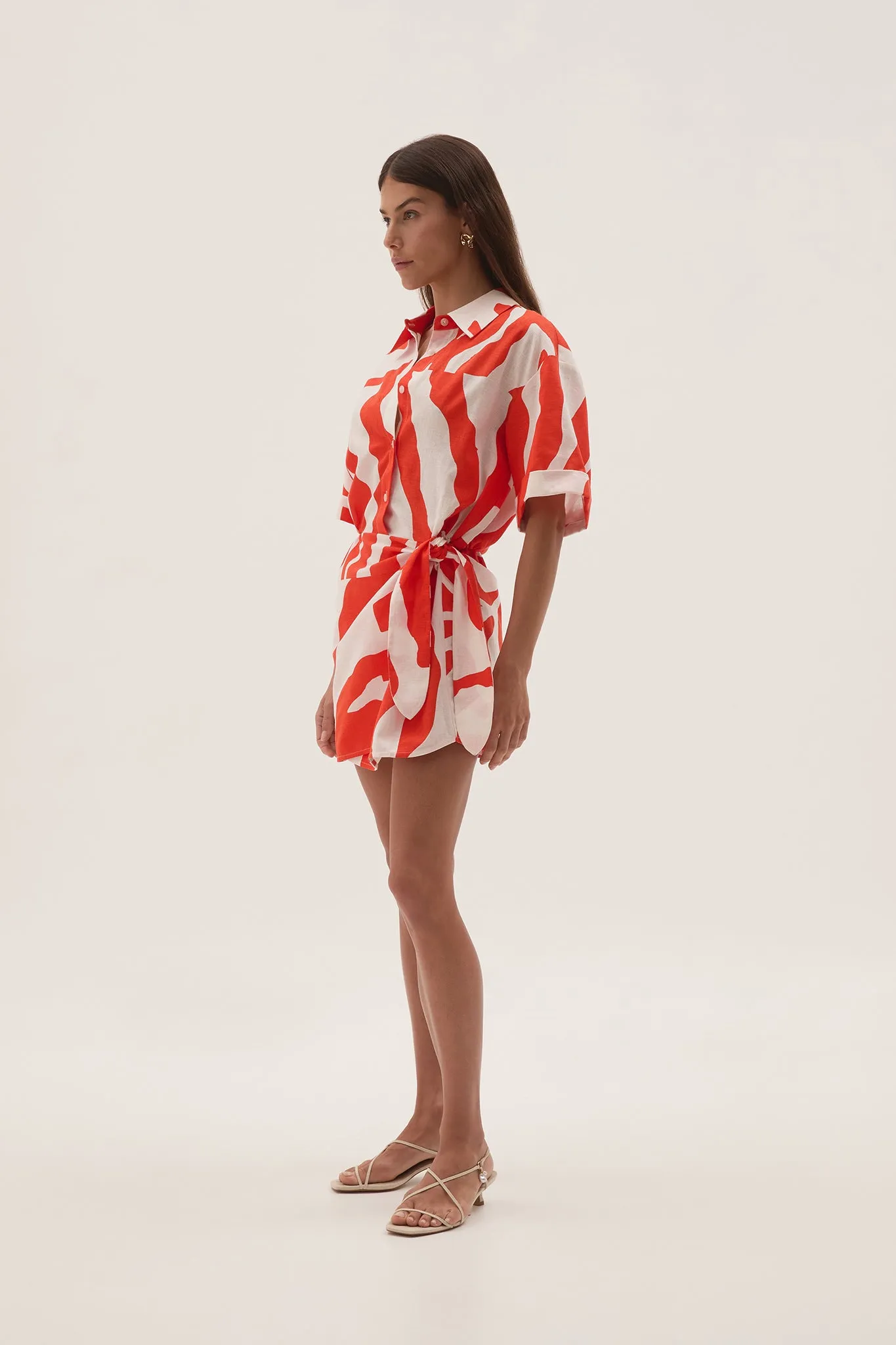 Airlie Mini Shirt Dress sold by Aje product image thumbnail 4