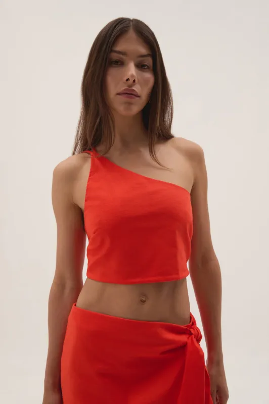 Eden Tie Back Top sold by Aje