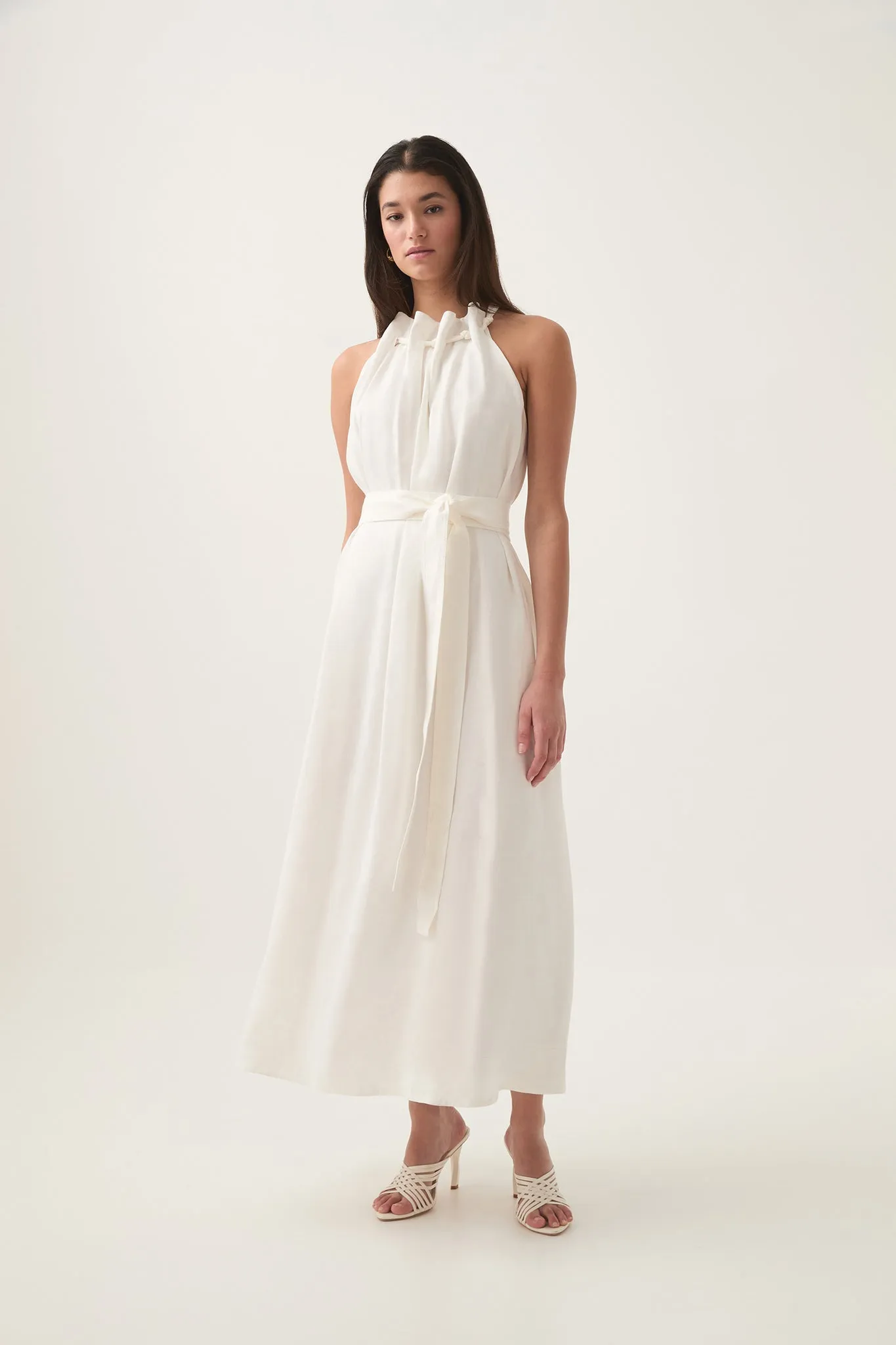 Mariel Trapeze Midi Dress sold by Aje