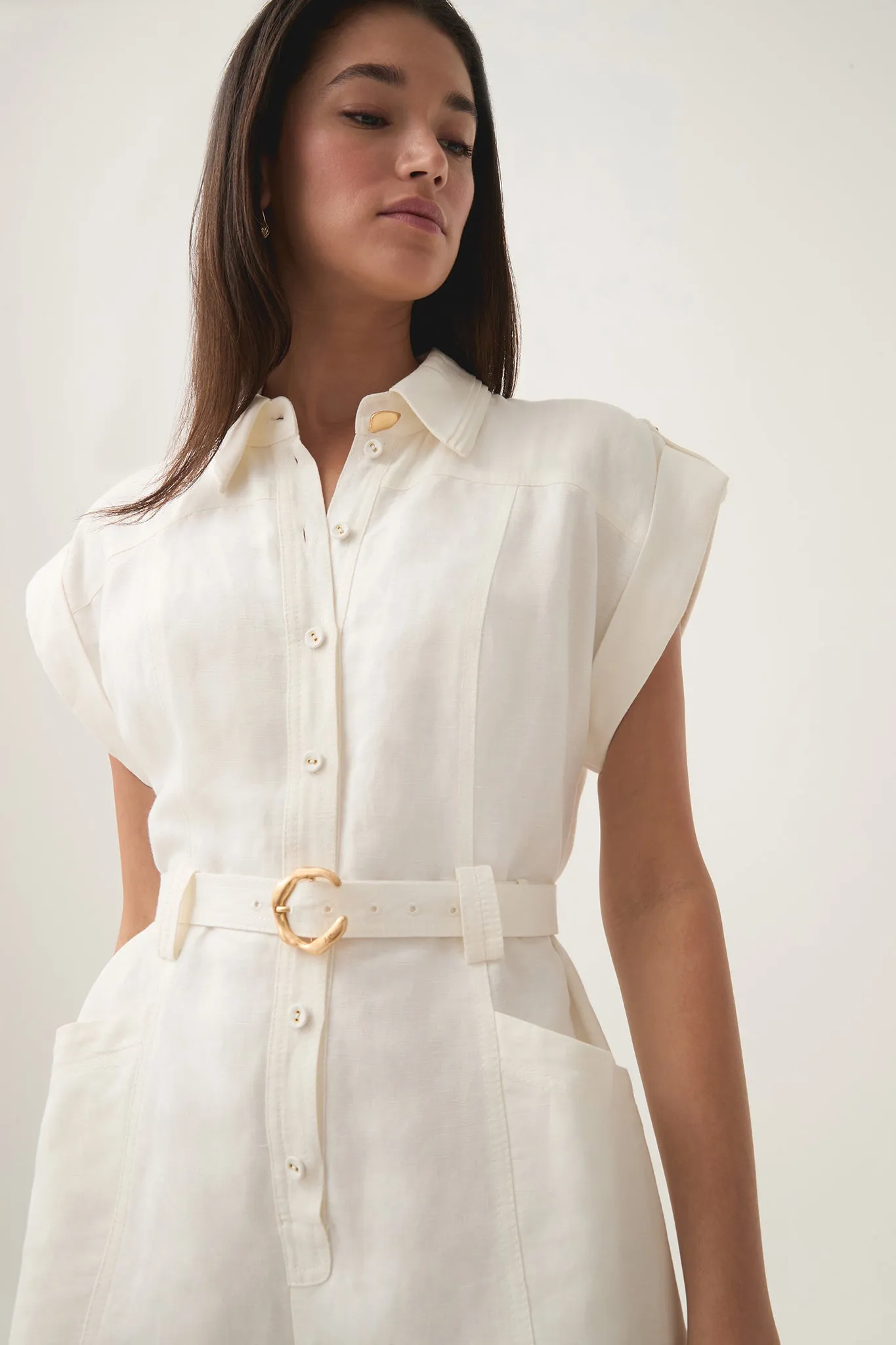 Calista Linen Playsuit sold by Aje product image thumbnail 5
