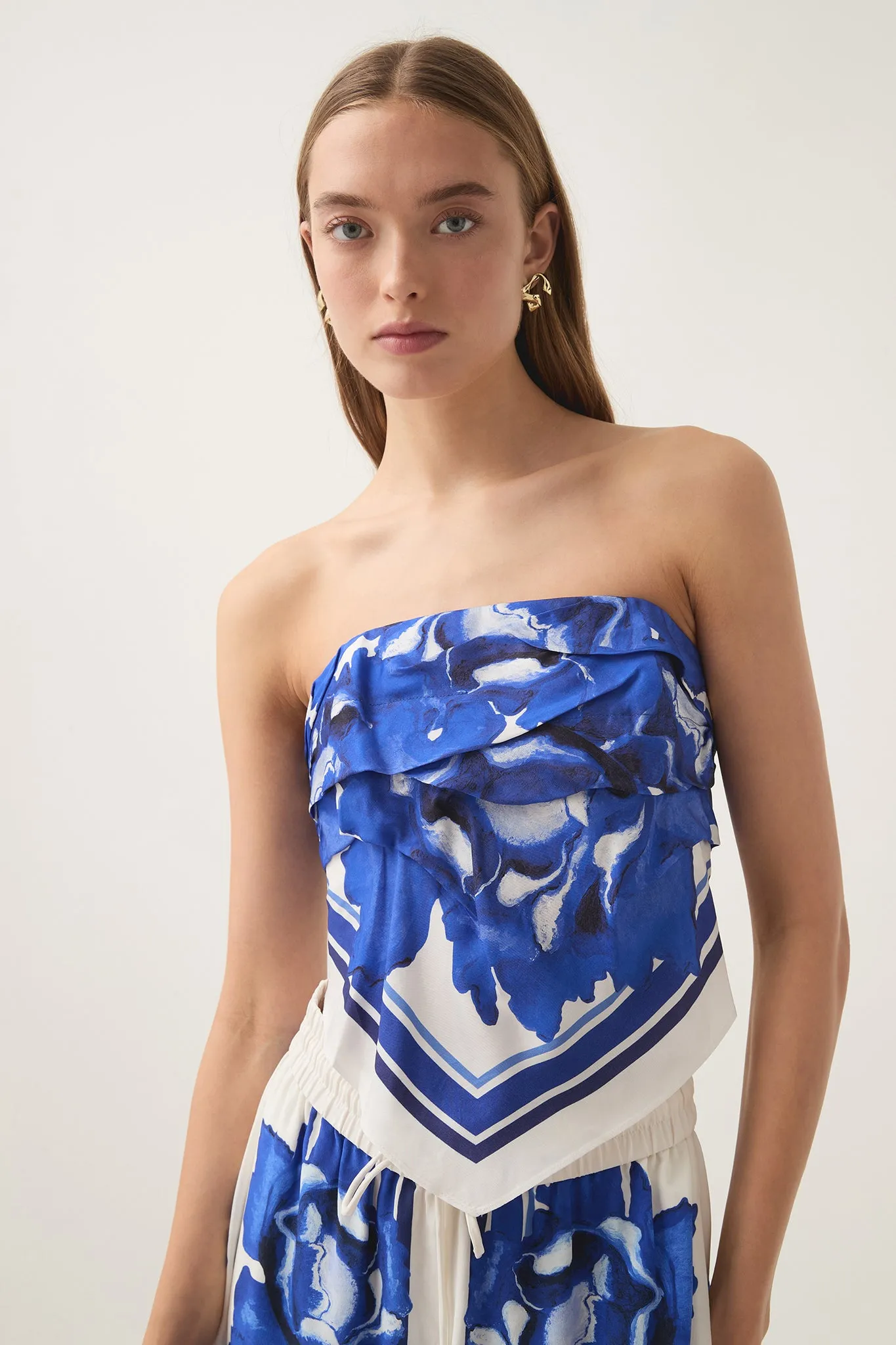 Atomic Scarf Top sold by Aje