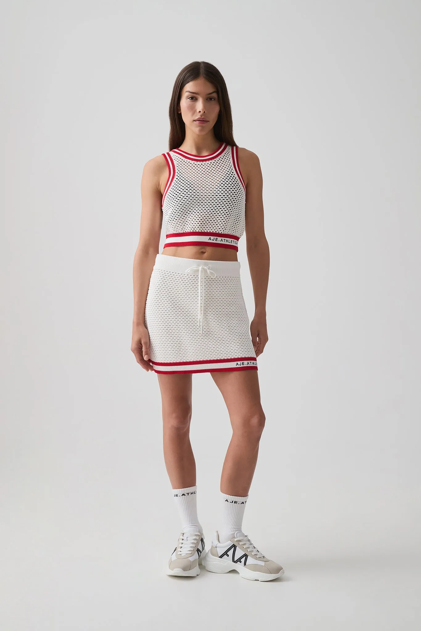Cropped Open Knit Tank 106 sold by Aje product image thumbnail 3