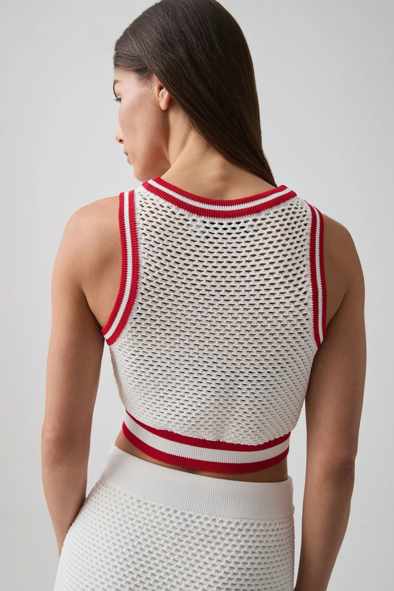 Cropped Open Knit Tank 106 sold by Aje product image thumbnail 5
