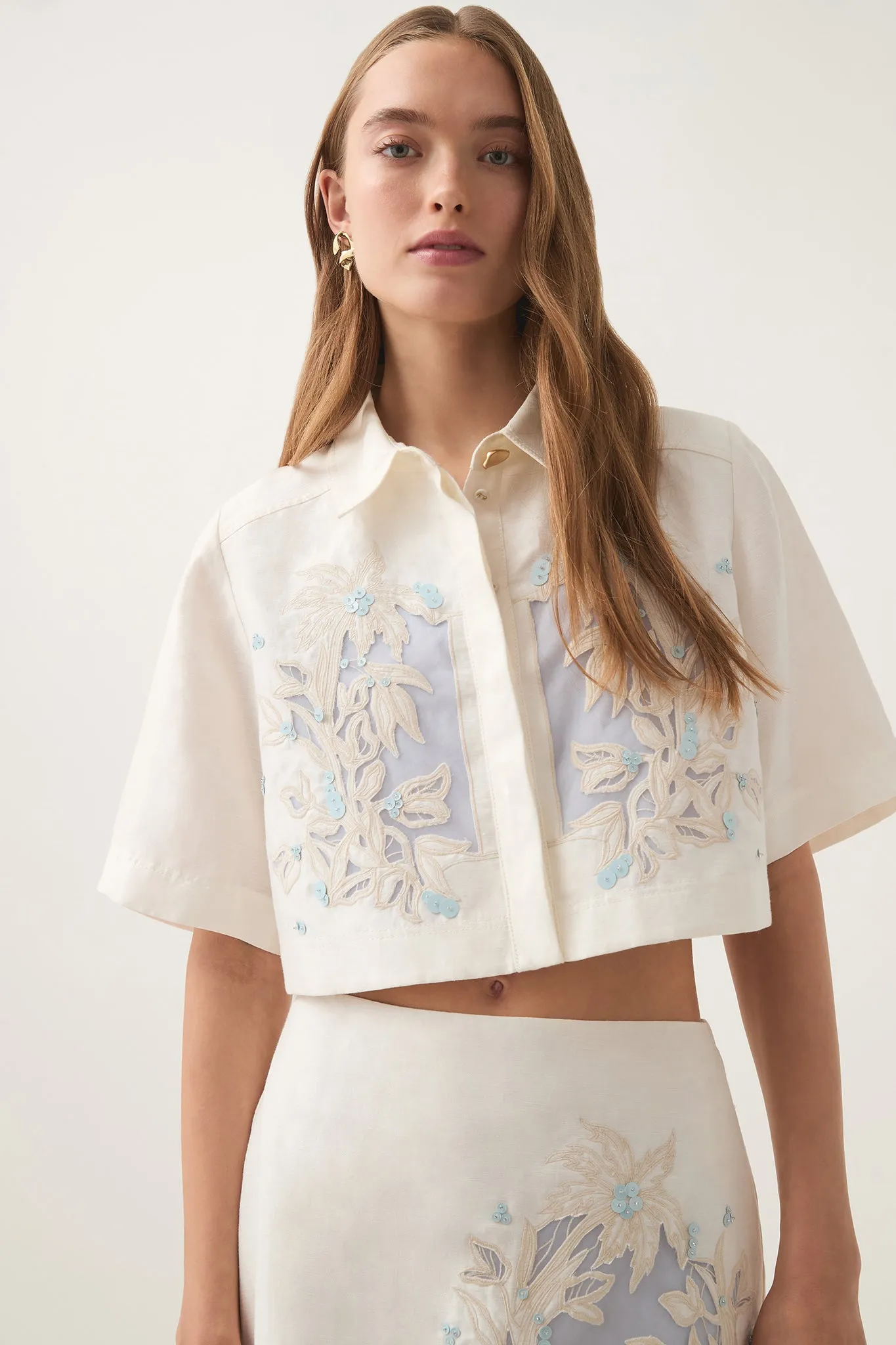 Mirrors Embroidered Shirt sold by Aje product image thumbnail 3