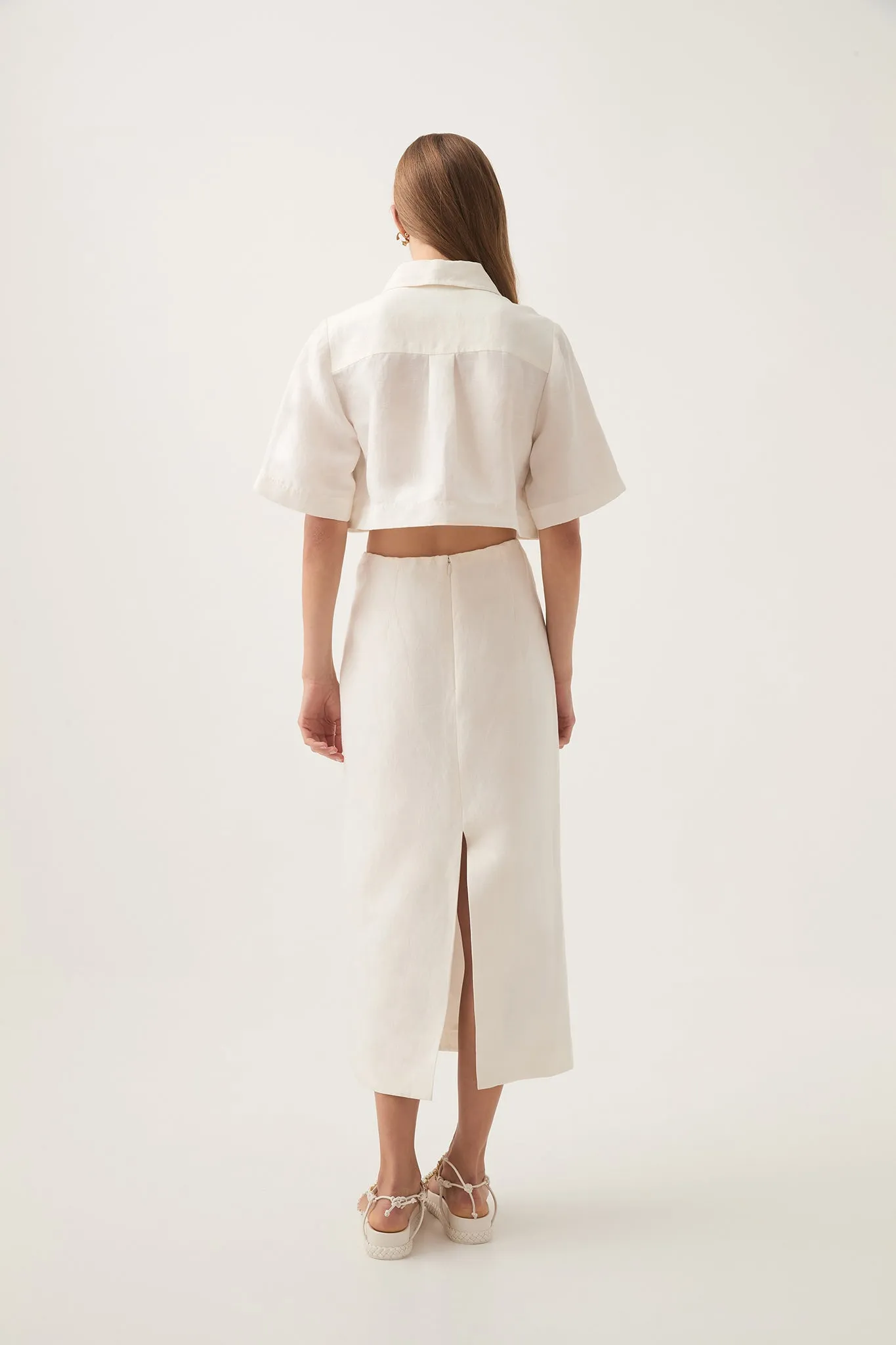 Mirrors Embroidered Midi Skirt sold by Aje product image thumbnail 5