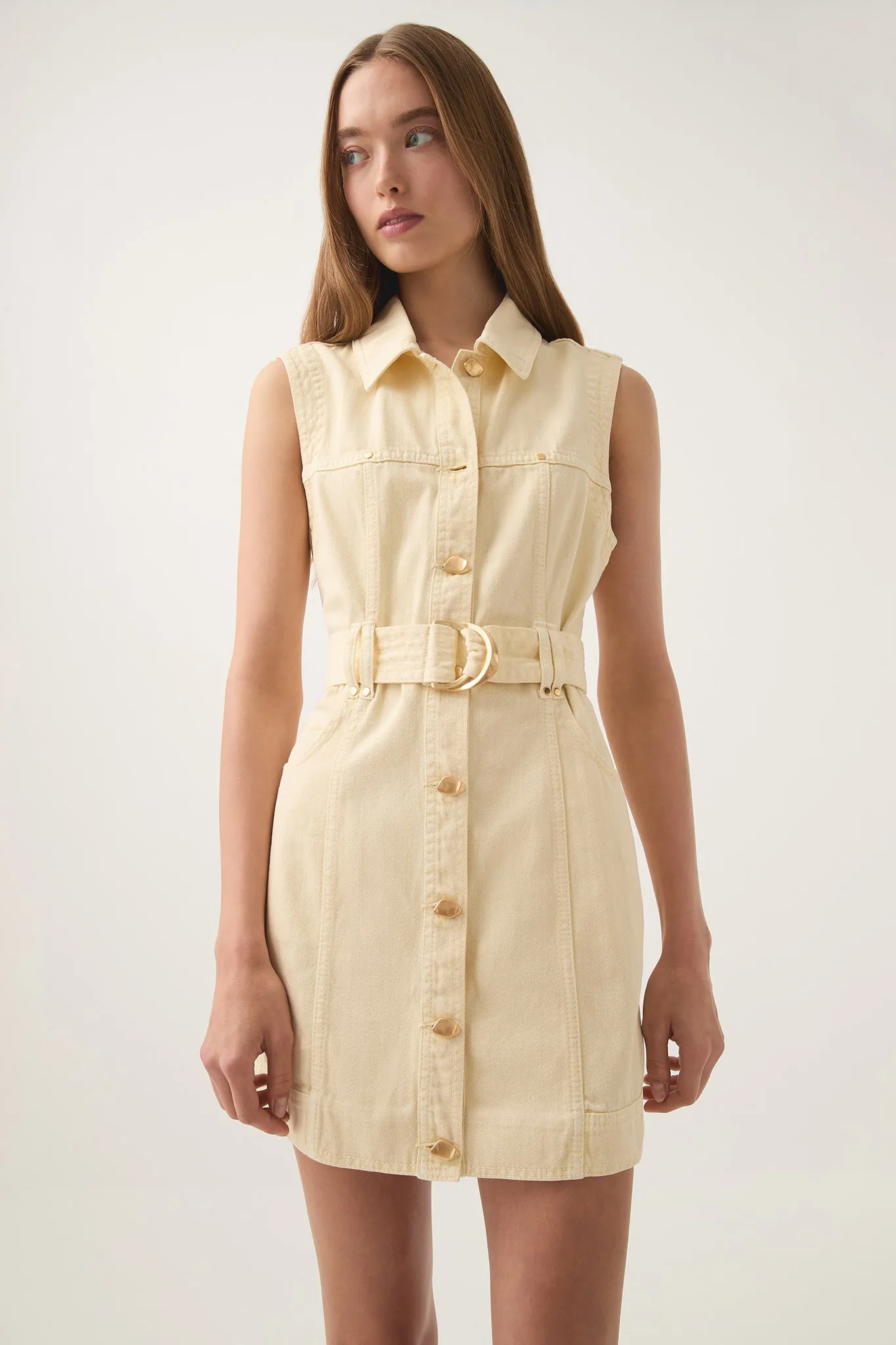 Ray Denim Mini Dress sold by Aje product image thumbnail 4