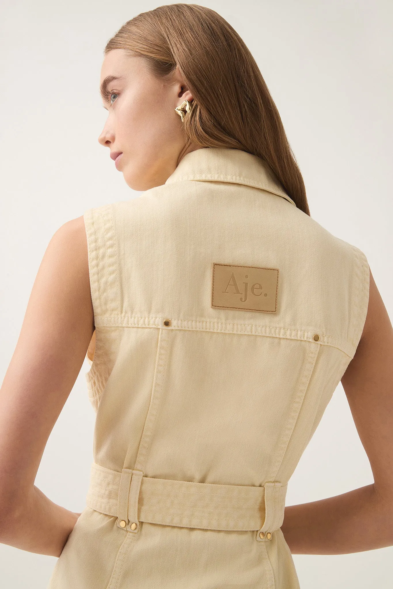 Ray Denim Mini Dress sold by Aje product image thumbnail 5