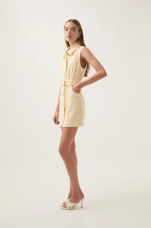 Ray Denim Mini Dress sold by Aje