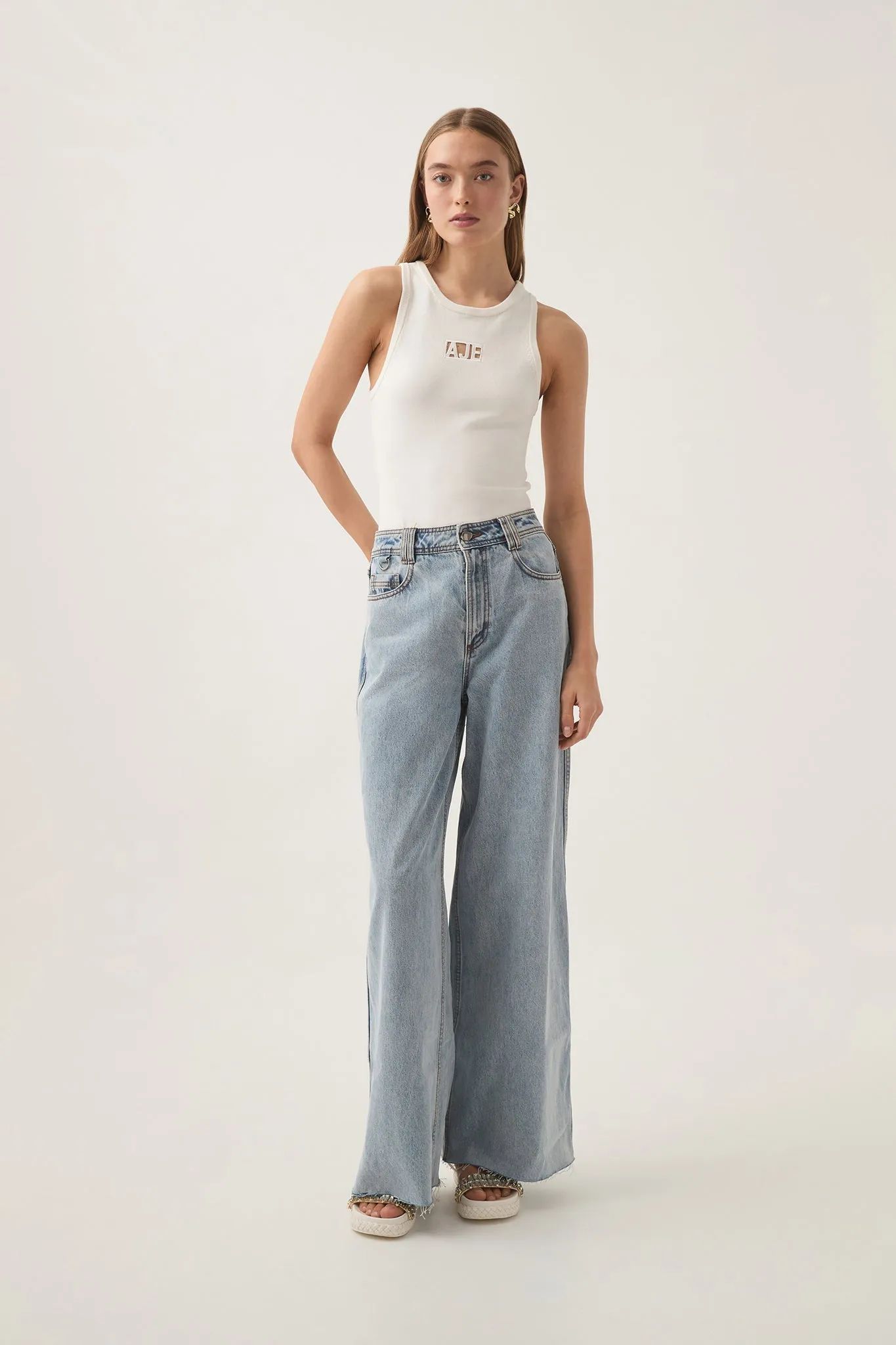 Nerina Logo Cut Out Tank sold by Aje product image thumbnail 3