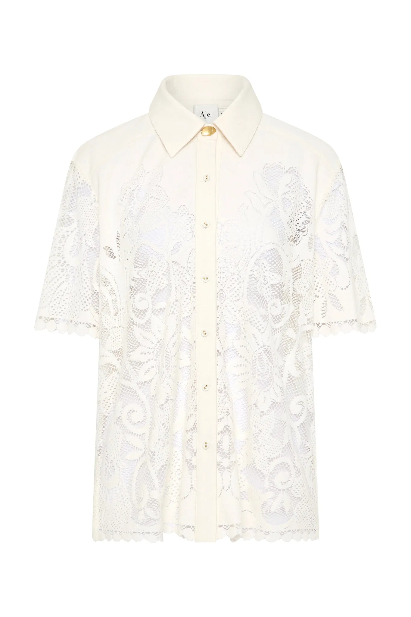 Muses Lace Oversize Shirt sold by Aje product image thumbnail 2