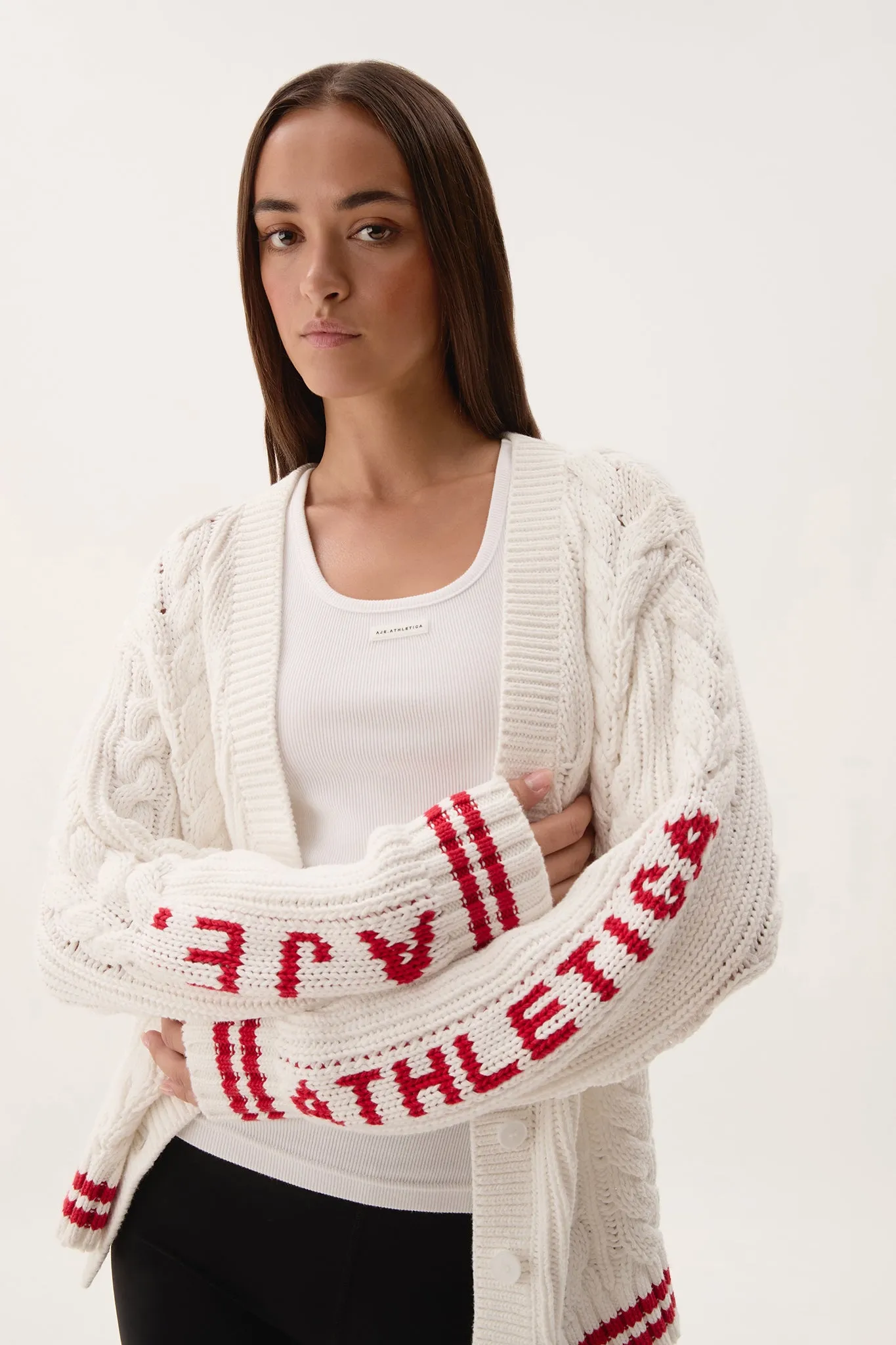 Cable Knit Cardigan 452 sold by Aje product image thumbnail 4