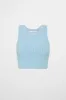 Cropped Knitted Logo Tank 135 sold by Aje