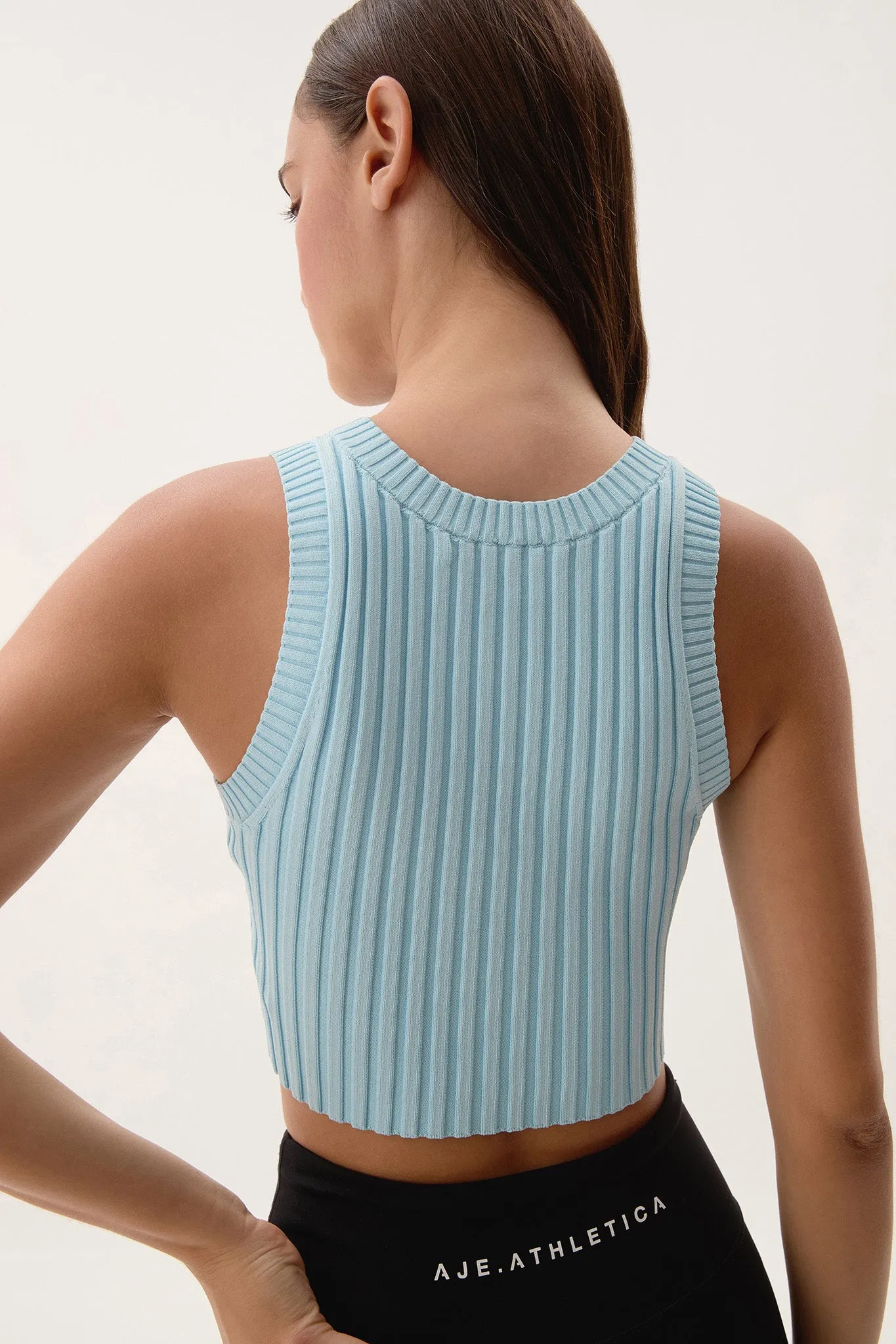 Cropped Knitted Logo Tank 135 sold by Aje product image thumbnail 5