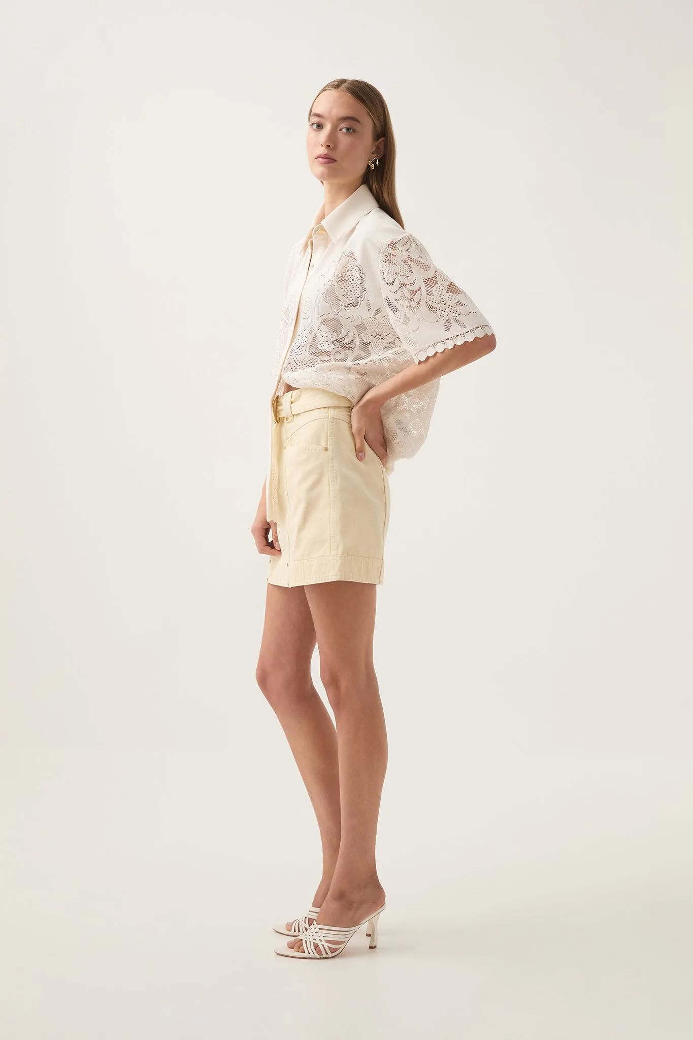 Ray Denim Mini Skirt sold by Aje product image thumbnail 5