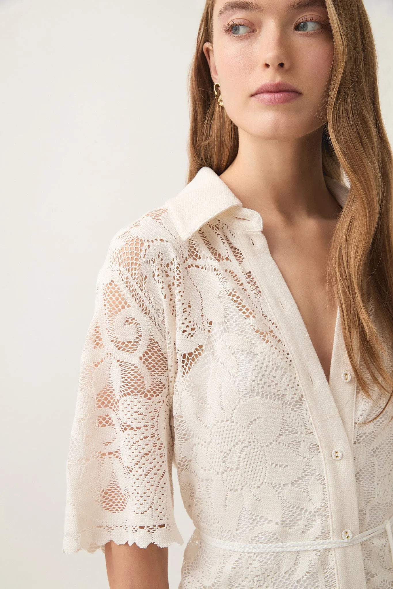 Muses Lace Mini Dress sold by Aje product image thumbnail 4