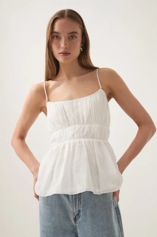 Acapella Ruched Top made by Aje