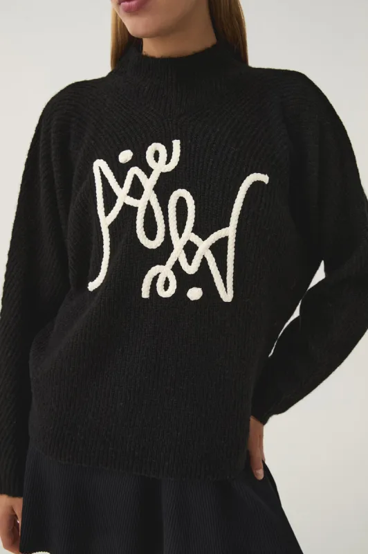 Emulate Braided Logo Knit sold by Aje