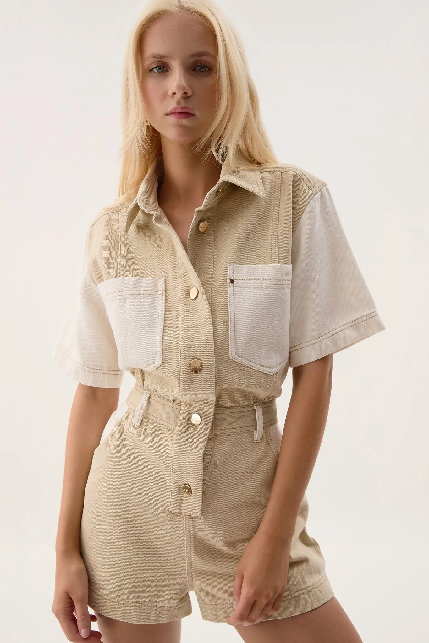 Sadie Denim Playsuit sold by Aje product image thumbnail 3