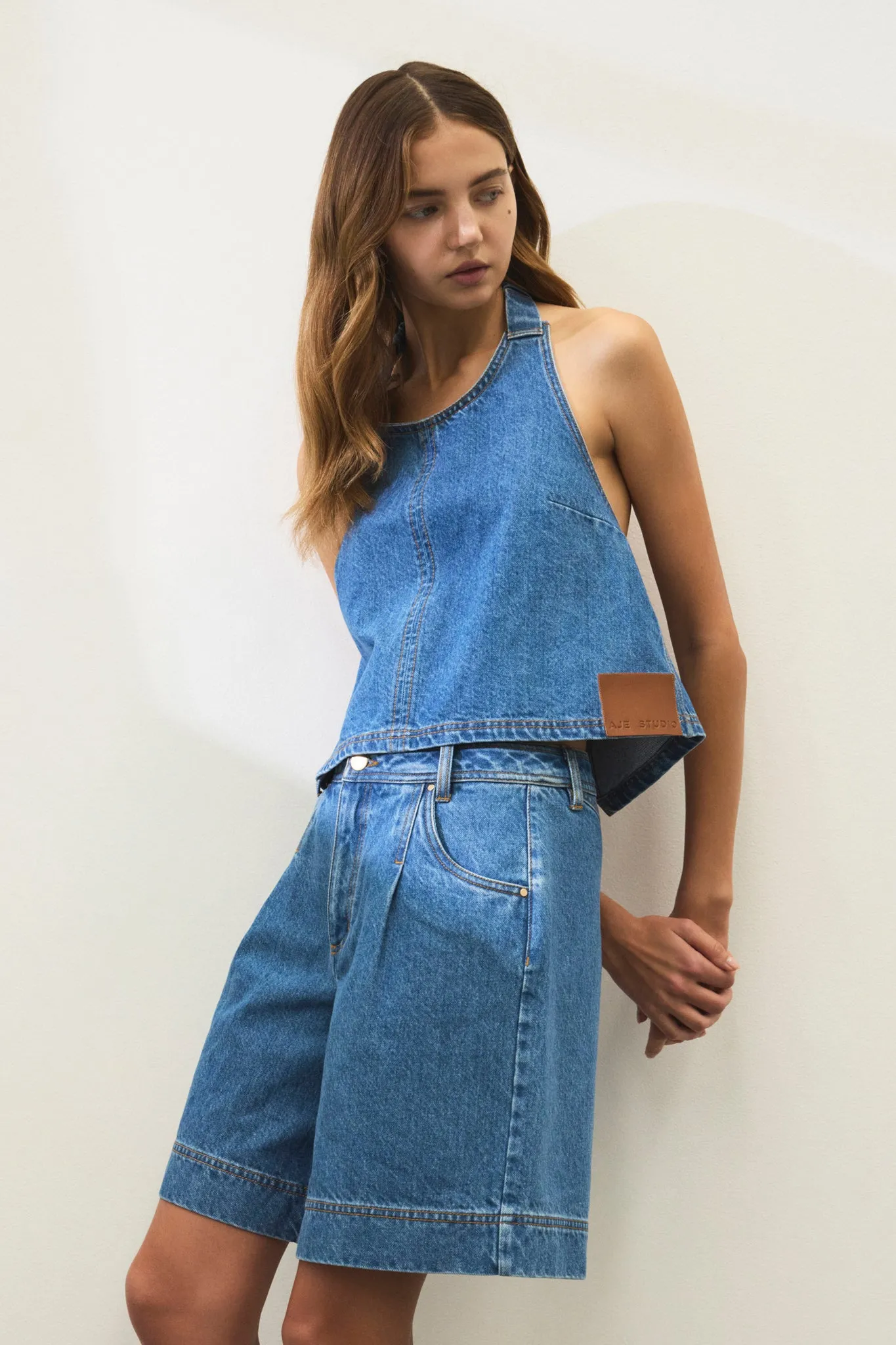 Flynn Denim Halter sold by Aje product image thumbnail 3