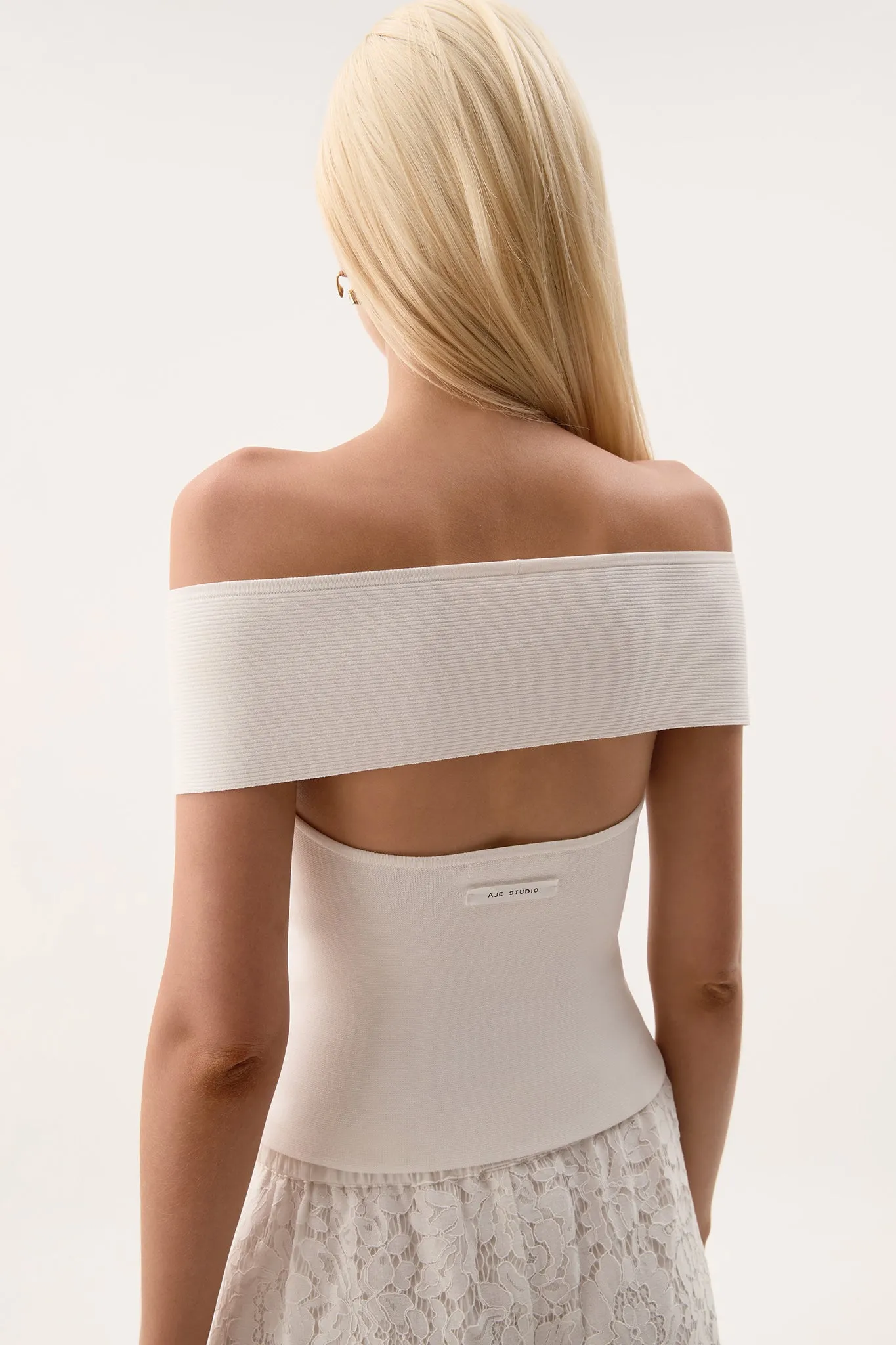 Deia Off Shoulder Knit Top sold by Aje product image thumbnail 5