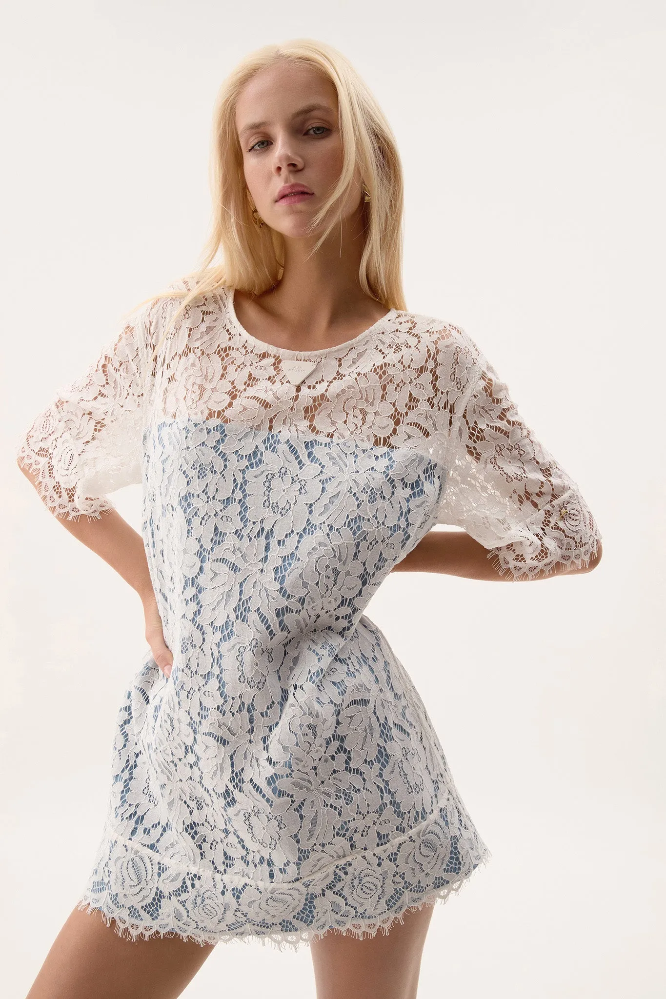 Clover Panelled Tee Dress sold by Aje product image thumbnail 4