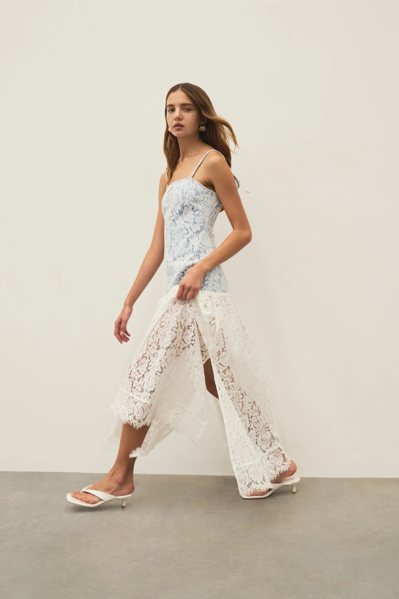 Clover Panelled Maxi Dress sold by Aje