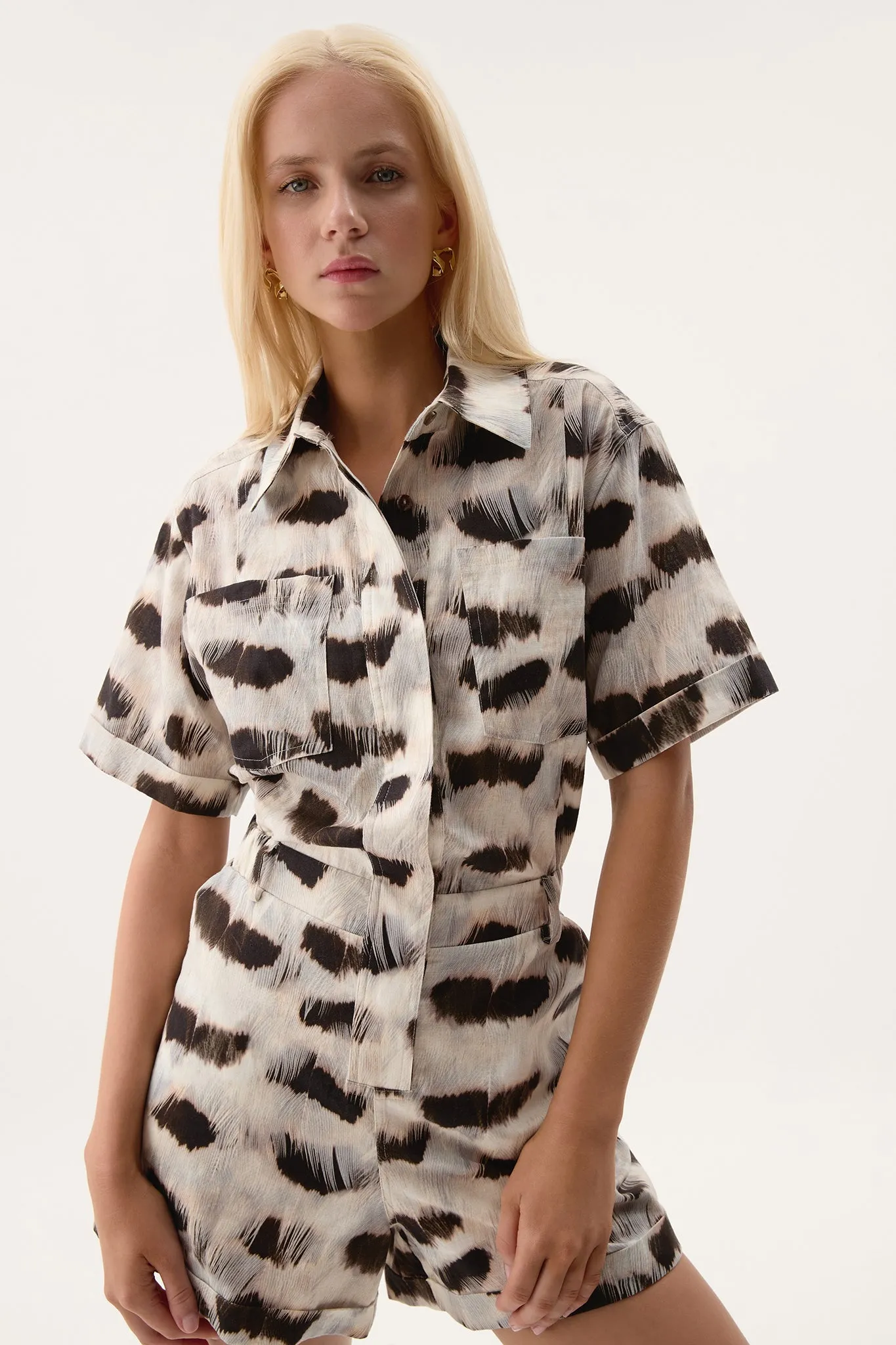 Airlie Panelled Playsuit sold by Aje product image thumbnail 4