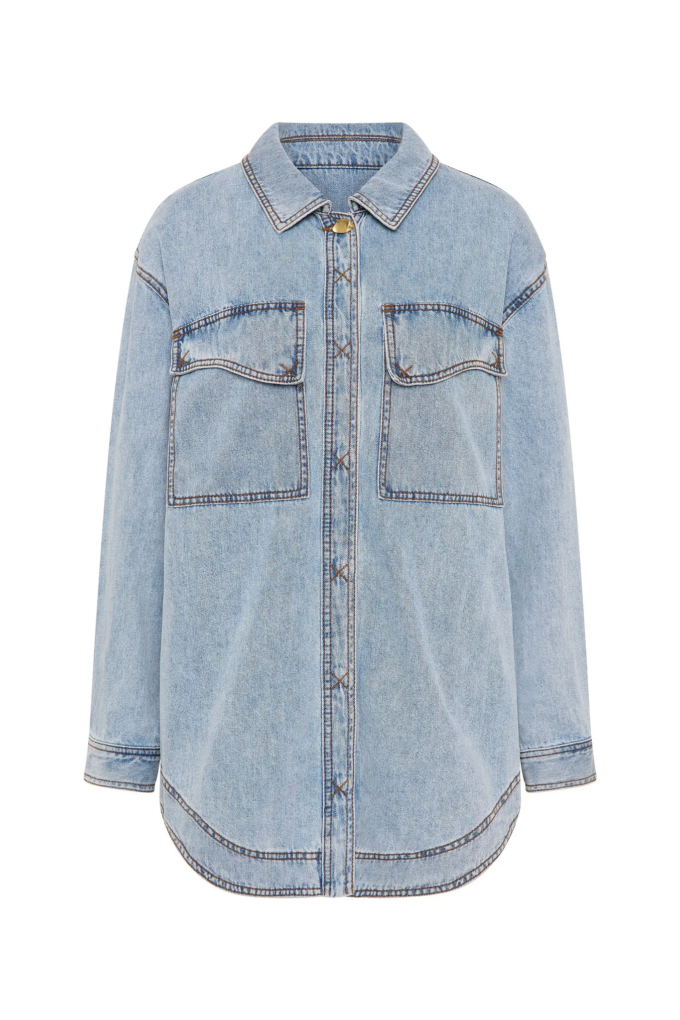 Ray Longline Denim Shirt sold by Aje product image thumbnail 2
