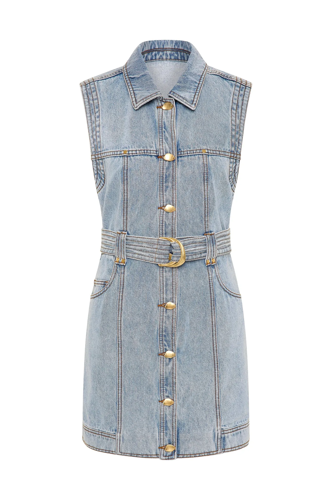 Ray Denim Mini Dress sold by Aje product image thumbnail 2