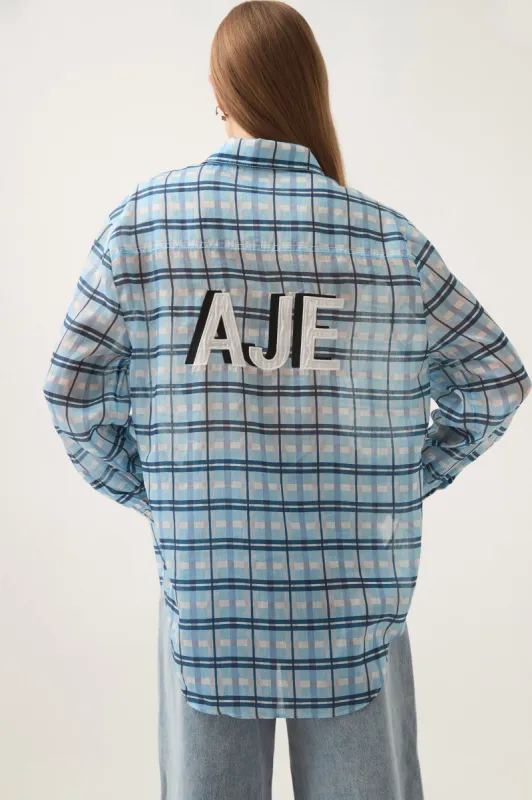 Parl Oversized Logo Shirt sold by Aje