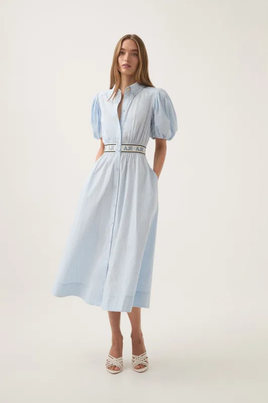 Harling Logo Midi Dress sold by Aje