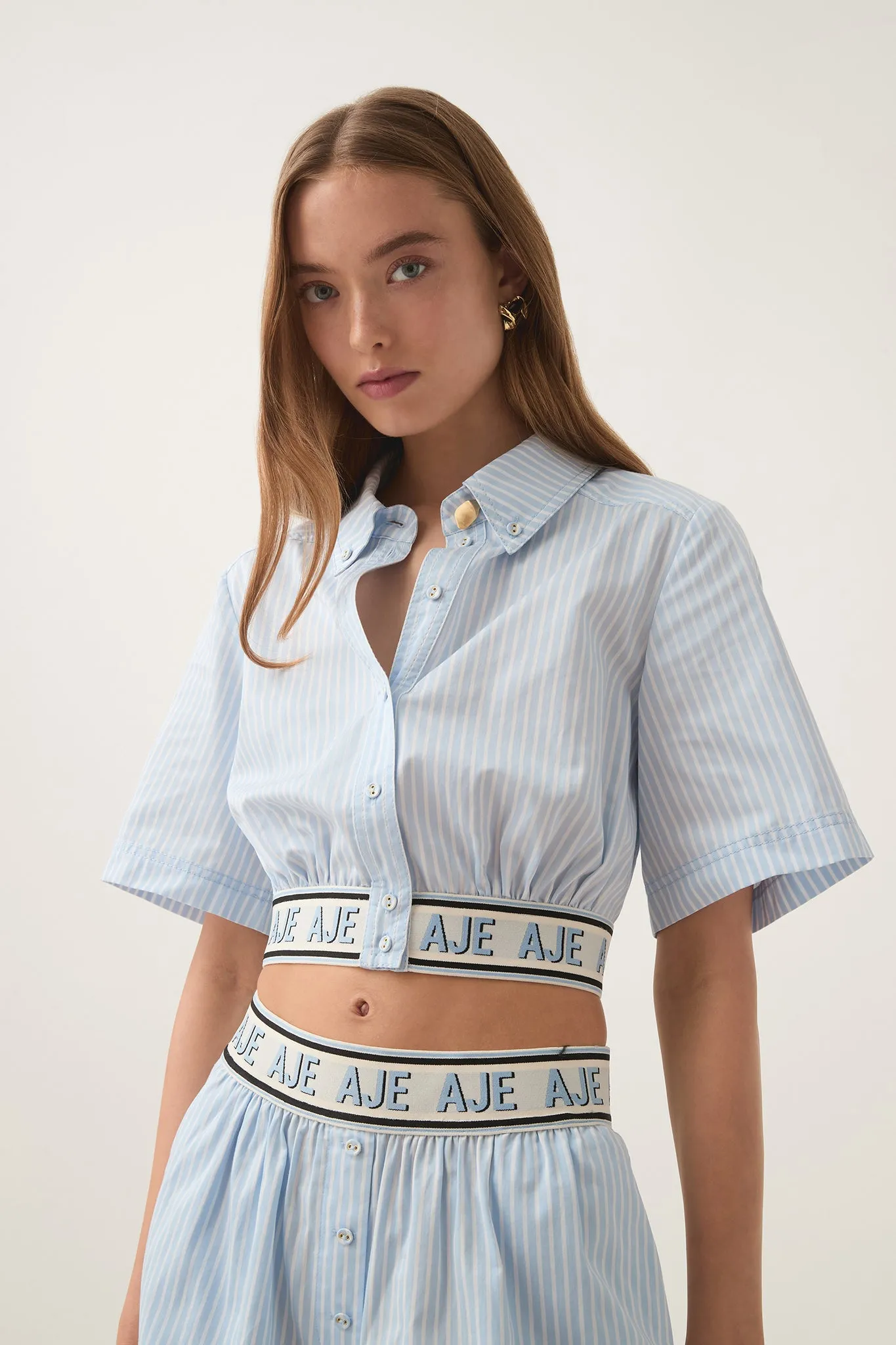 Harling Logo Crop Top sold by Aje product image thumbnail 4