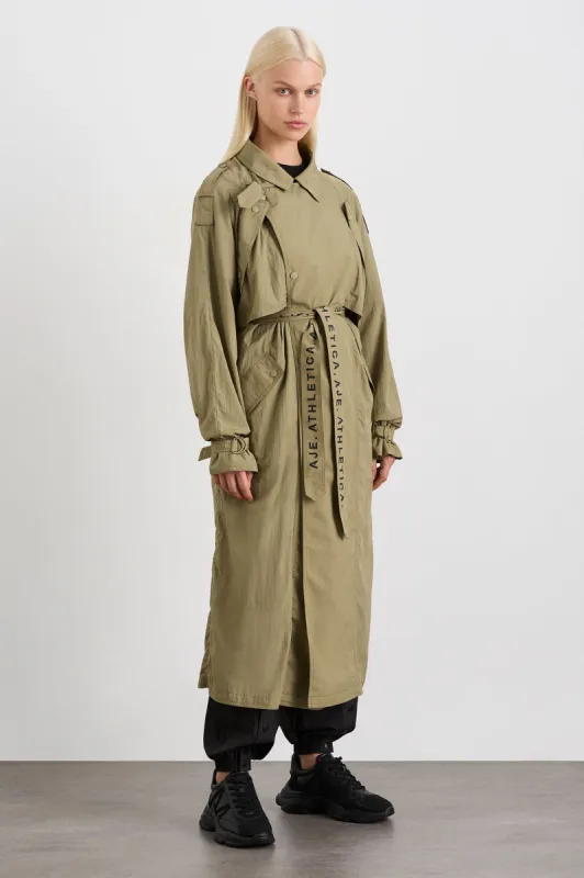 Longline Belted Trench 703 made by Aje
