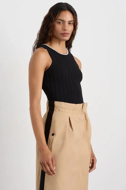 Racer Split Knit Top 107 sold by Aje