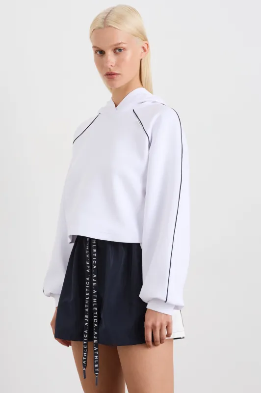 Cropped Contrast Hoodie 405 sold by Aje