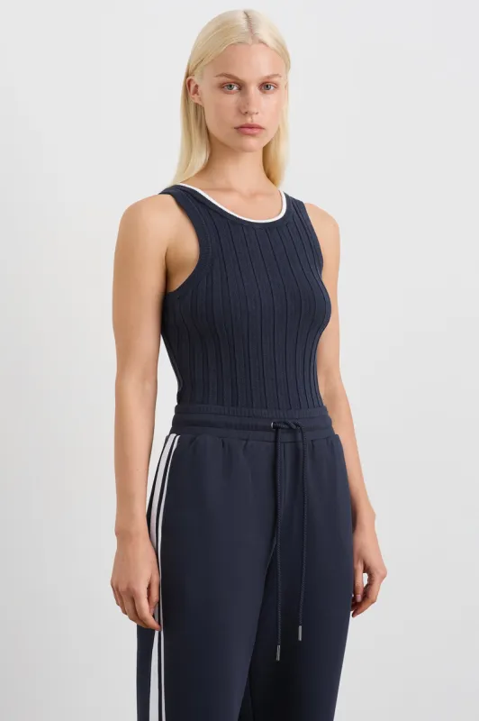 Racer Split Knit Top 107 sold by Aje