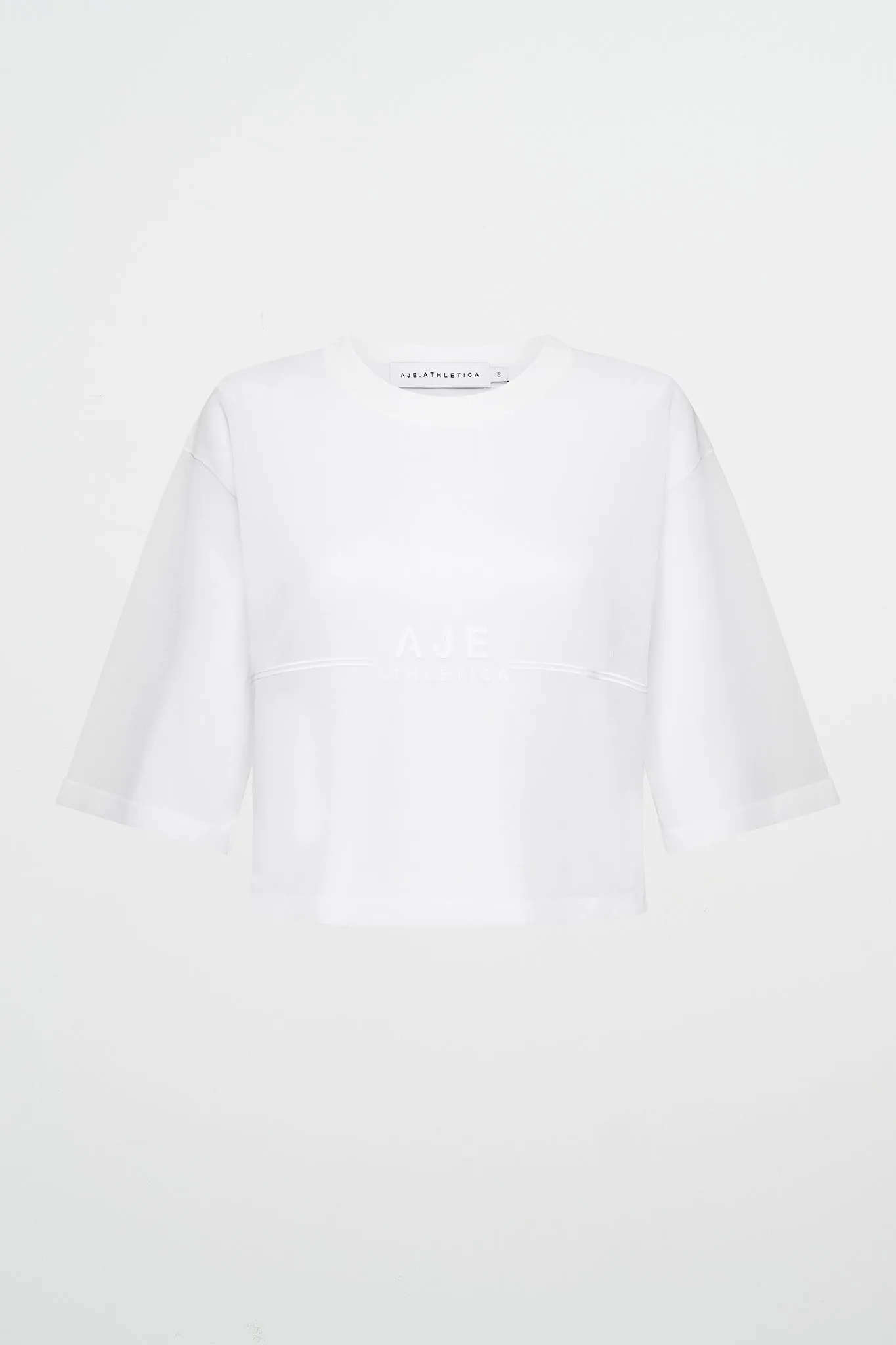 Flocked Logo Knit Tee 102 sold by Aje product image thumbnail 2