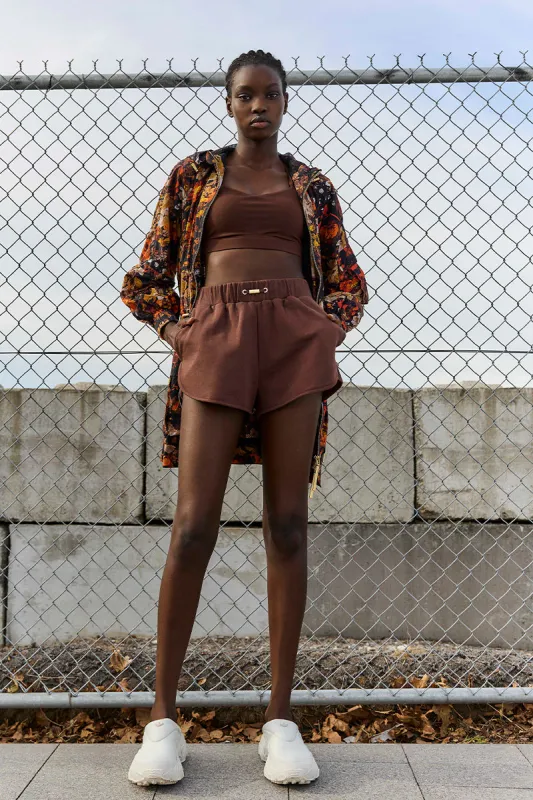 Cotton Crossover Shorts 603 sold by Aje