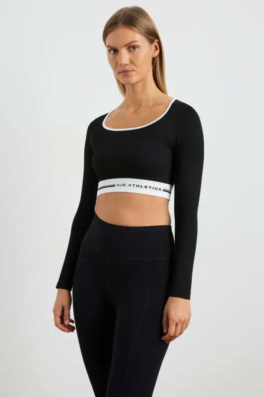 Seamless Long Sleeve Crop 356 sold by Aje