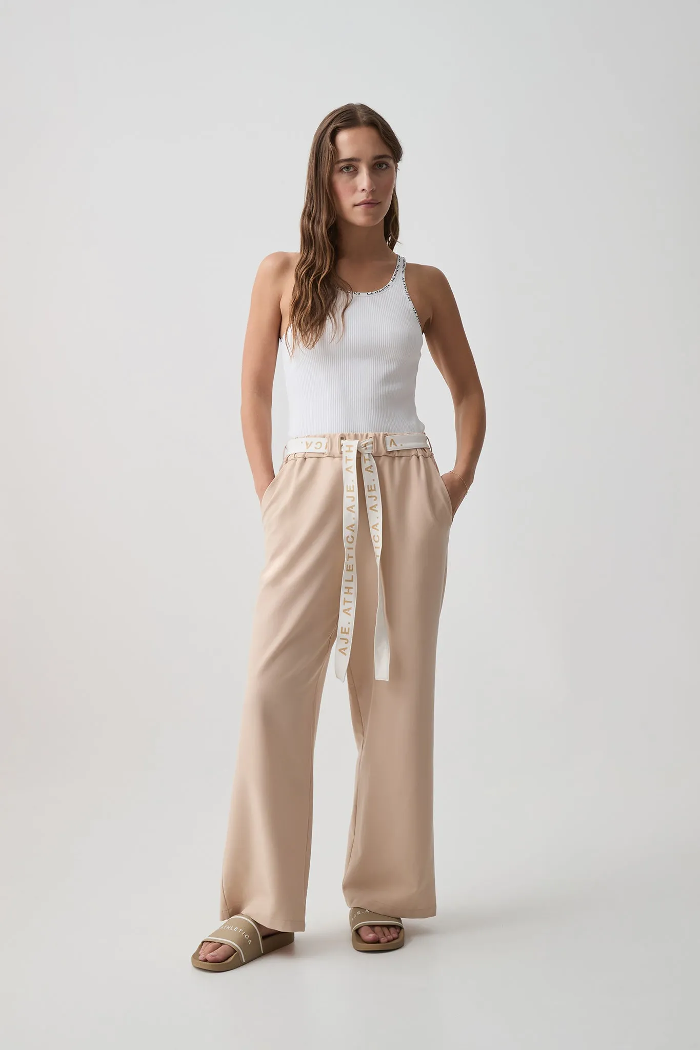Logo Belted Pant 512 sold by Aje