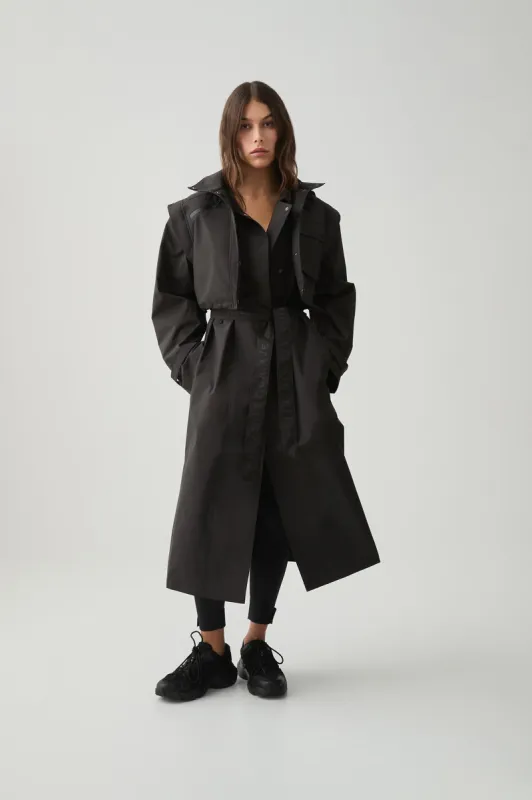 Convertible Belted Trench 703 sold by Aje