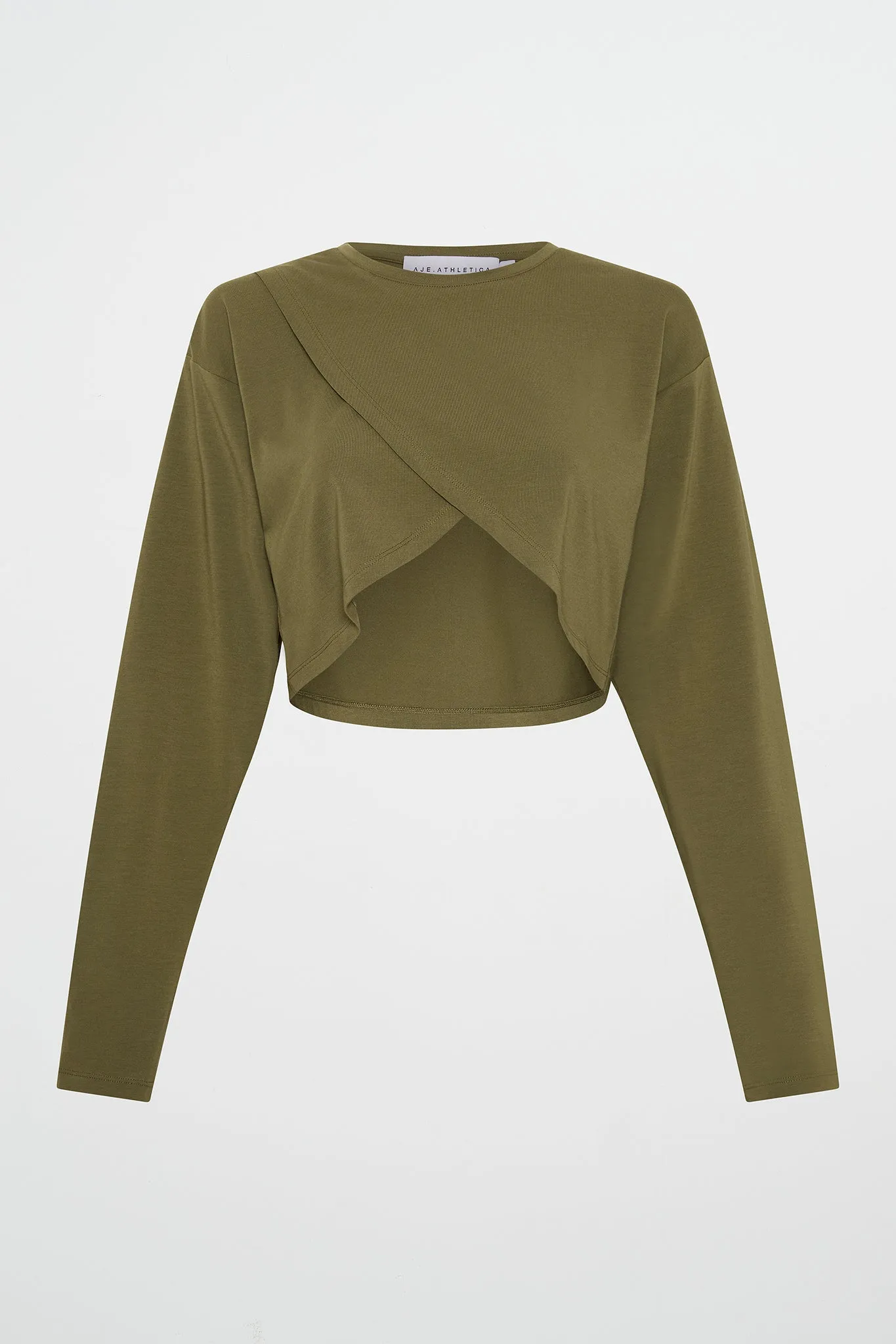 Cropped Crossover Long Sleeve Top 440 sold by Aje product image thumbnail 2