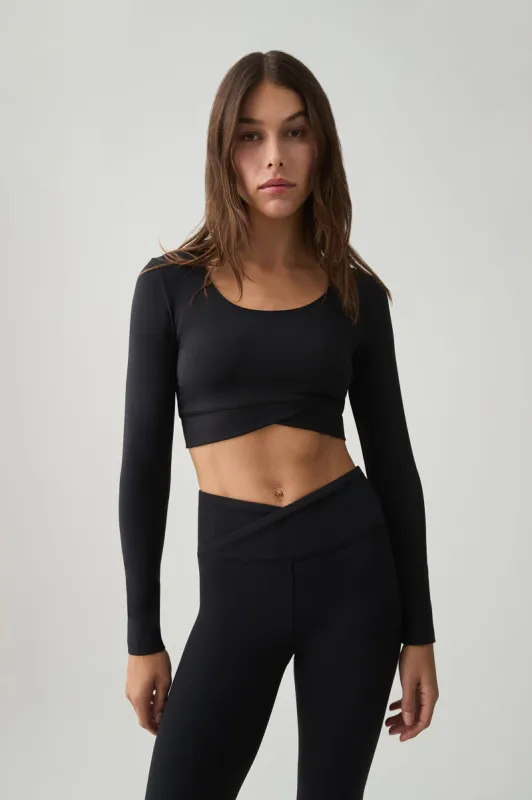 Crossover Long Sleeve Active Top 451 sold by Aje