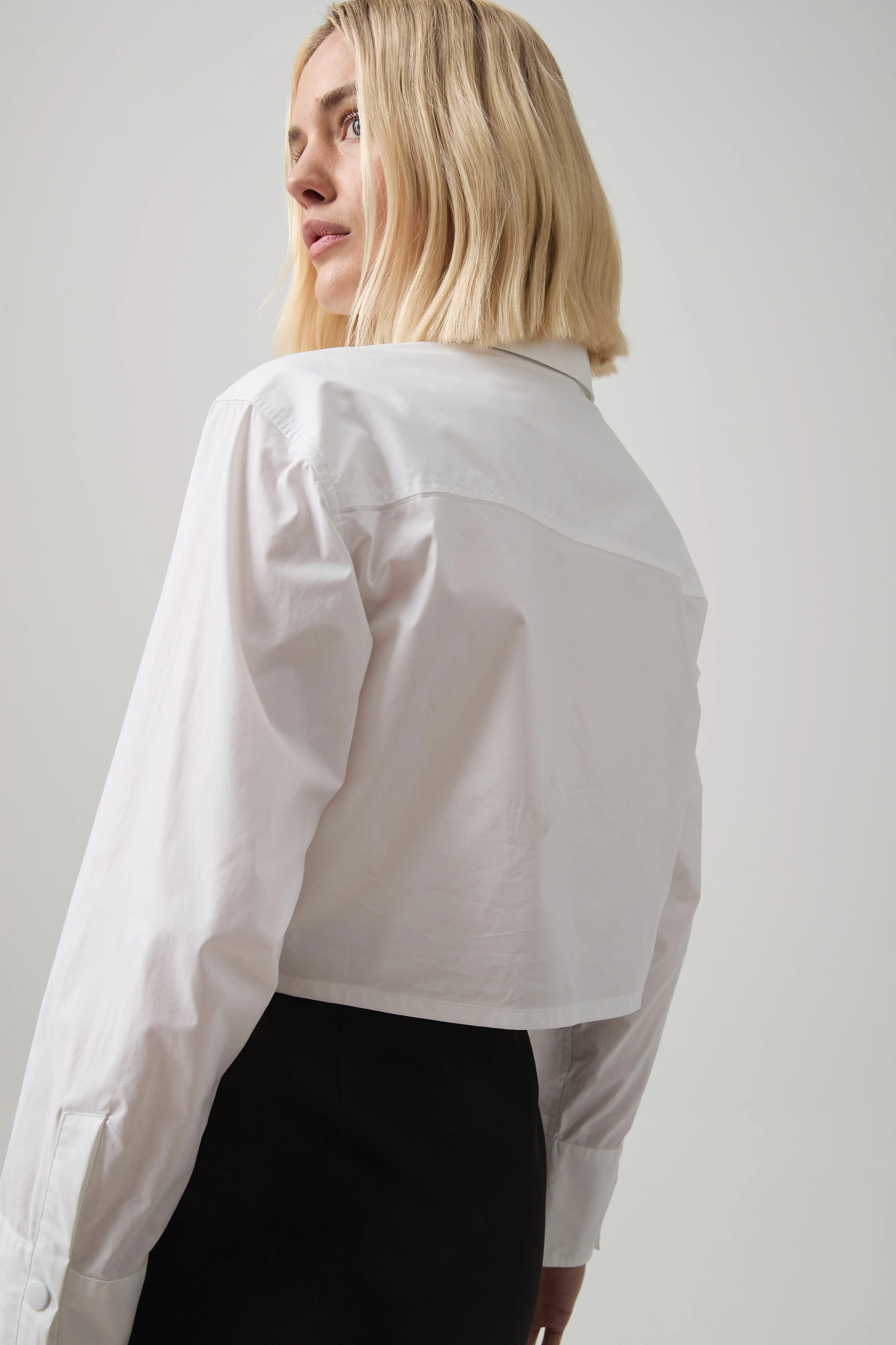 Cropped Cotton Shirt 462 sold by Aje product image thumbnail 5